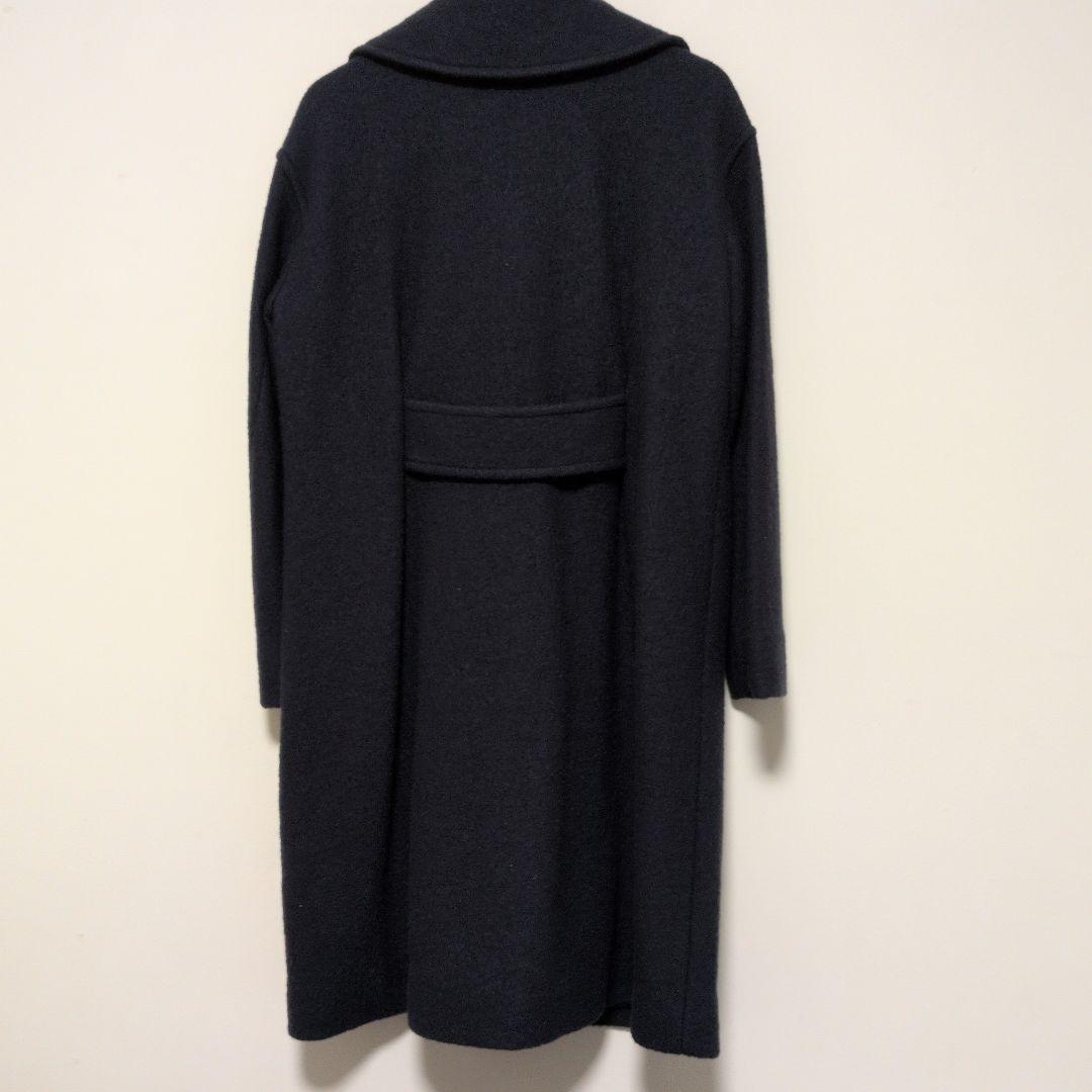 marimekko ダークネイビー ロングコート Sサイズ