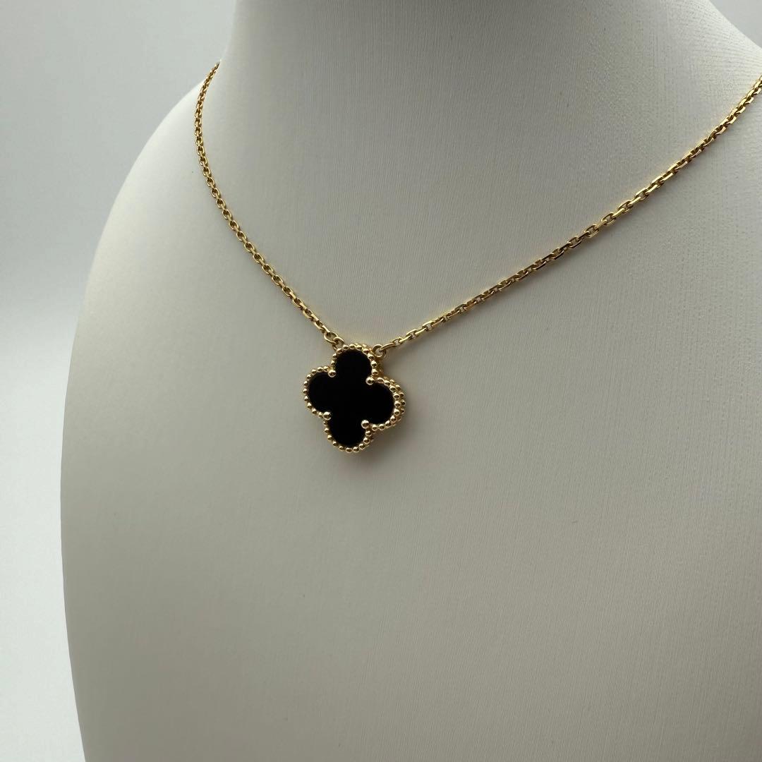 ヴァンクリ ヴィンテージアルハンブラ オニキス ネックレス ブランド