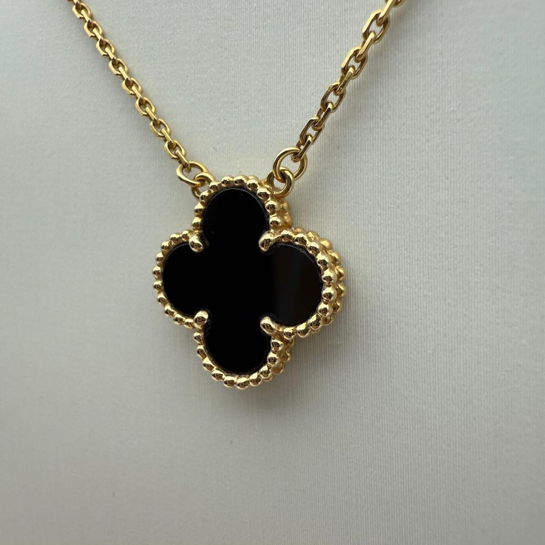 ヴァンクリ ヴィンテージアルハンブラ オニキス ネックレス ブランド