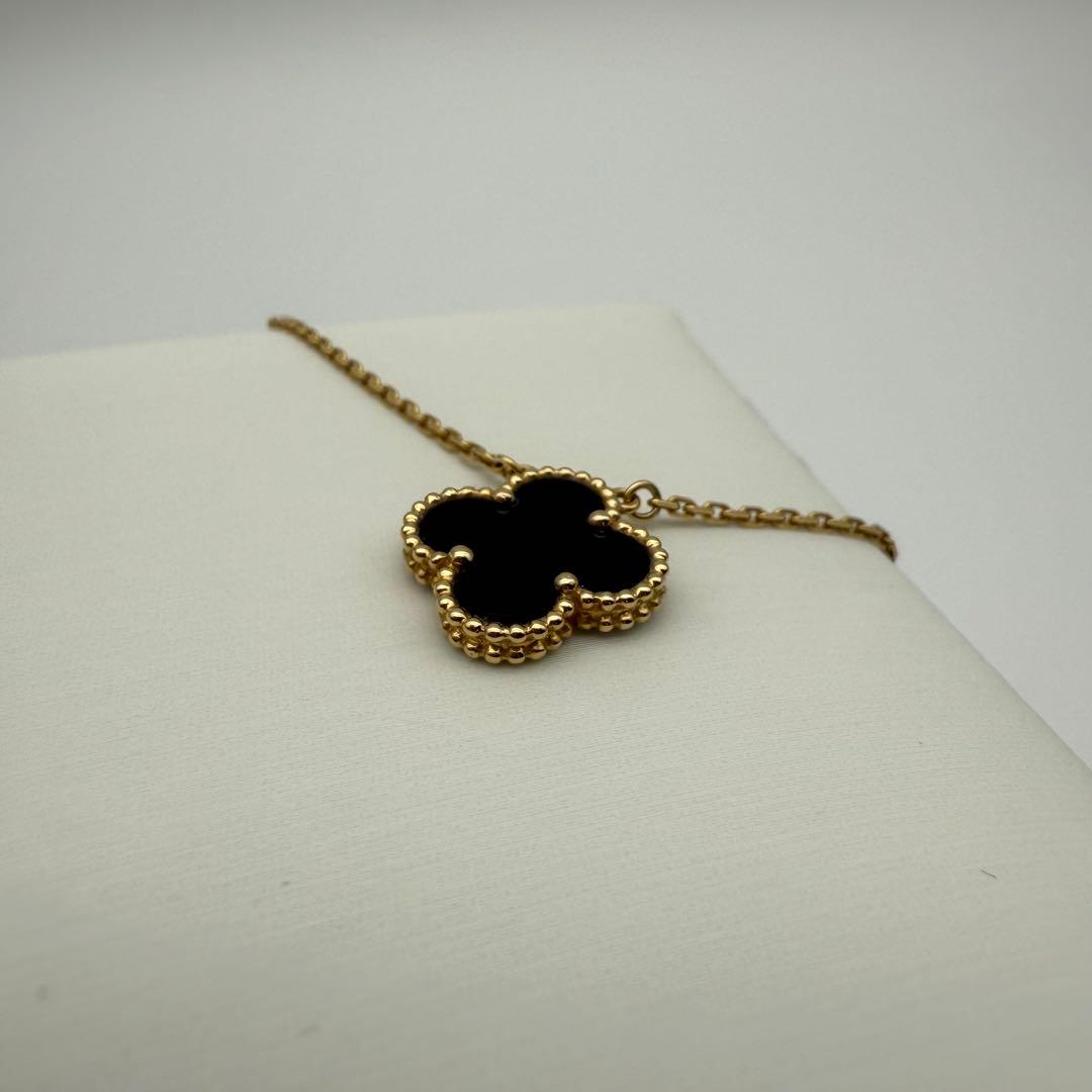 ヴァンクリ ヴィンテージアルハンブラ オニキス ネックレス ブランド