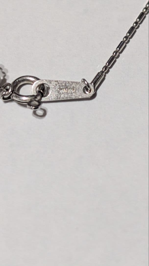 GSTV　K18WG　ショート&テーパーオメガネックレス（形状記憶）