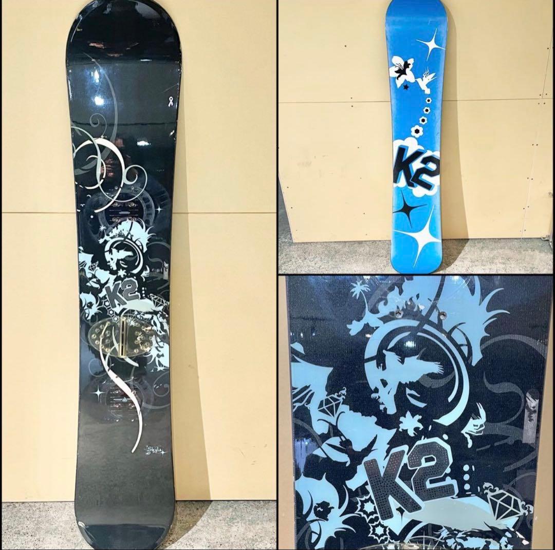 K2 スノーボード　ブラック/ブルー　ケースおまけ付き
