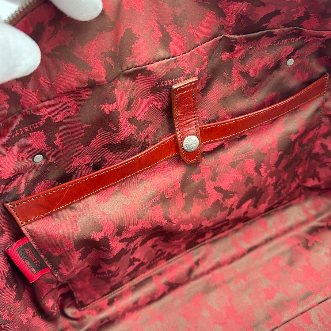 美品 アニアリ レザー ボストンバッグ アンティーク仕上げ W48 旅行 ゴルフ