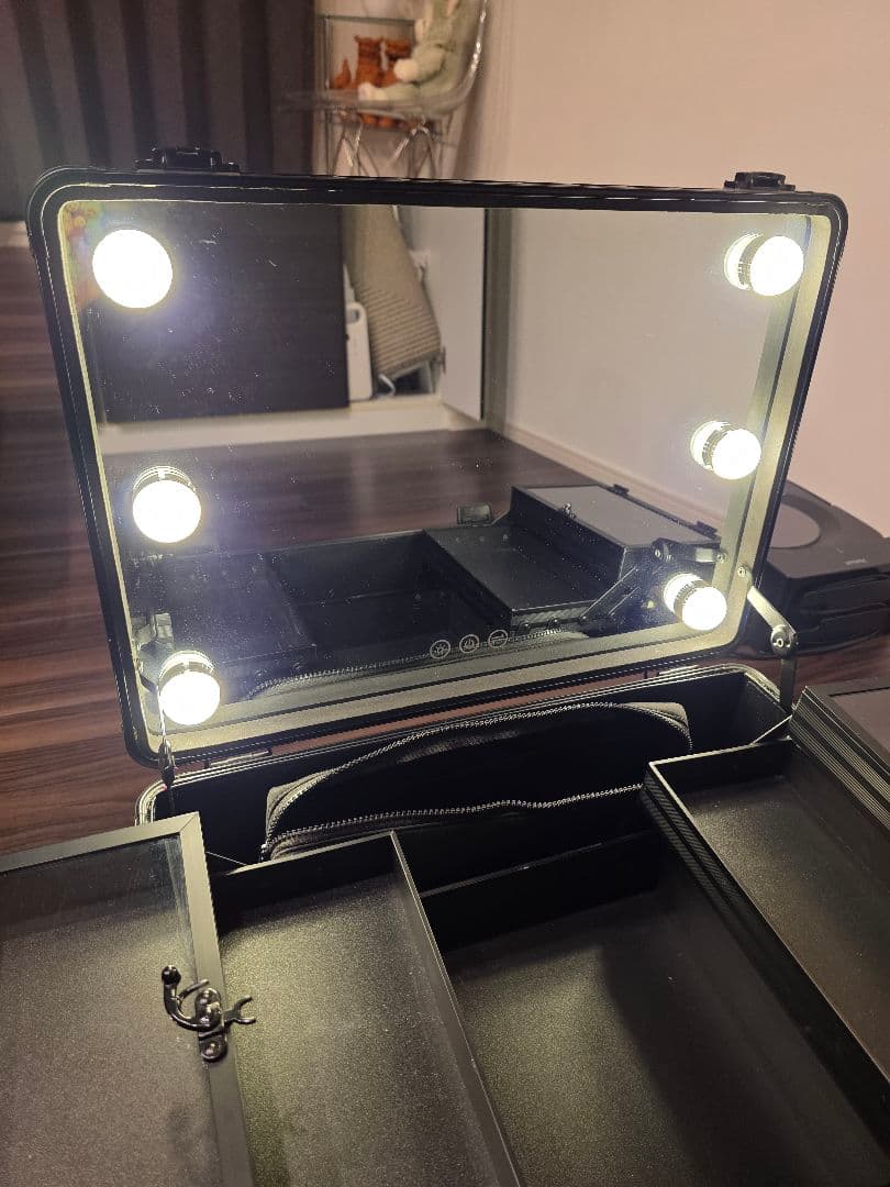 Francfranc ヴァリーズハリウッドボックス(大) LEDライト付き