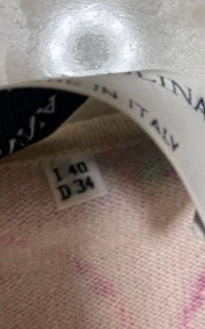 アンナモリナーリ　ツインニット　花柄　ピンク 　ブルマリン