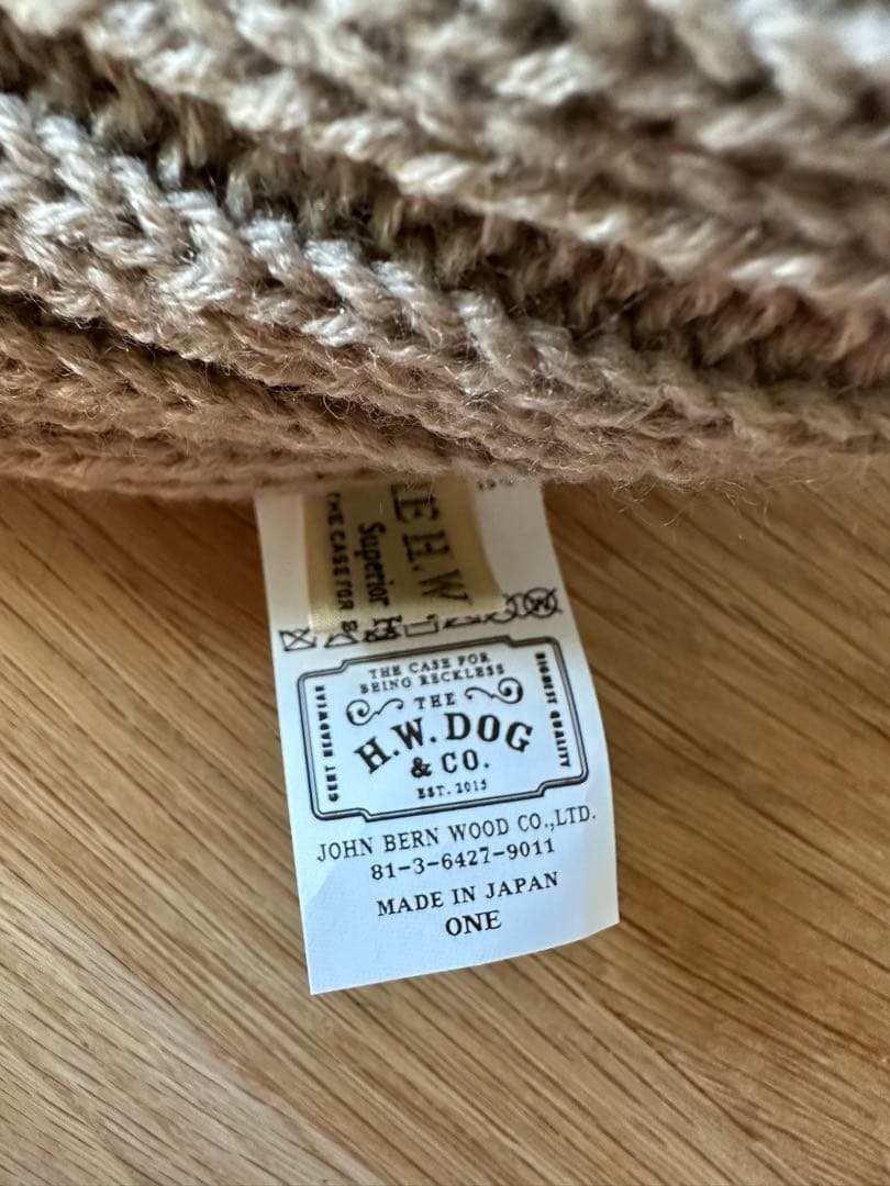 THE H.W. DOG&CO 　BIG CABLE KNIT　ケーブルニット