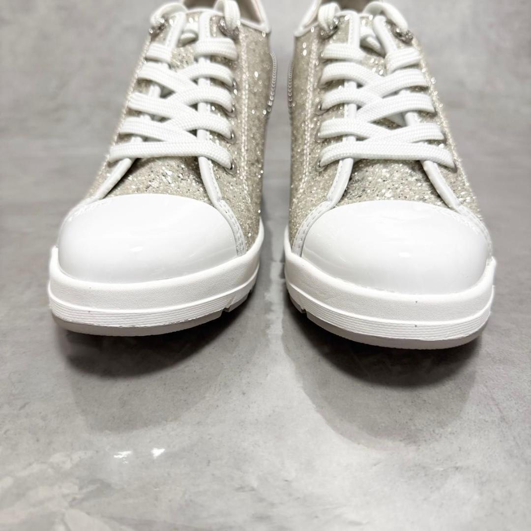 yuki +diana ヒールアップスニーカー6cm ゴールド 24cm