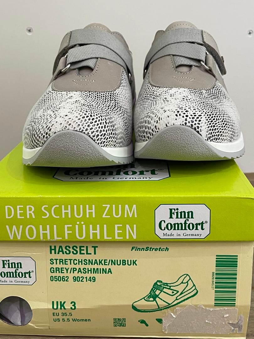 新品・未使用 Finn Comfort グレー系 レディース靴 約22.7㎝