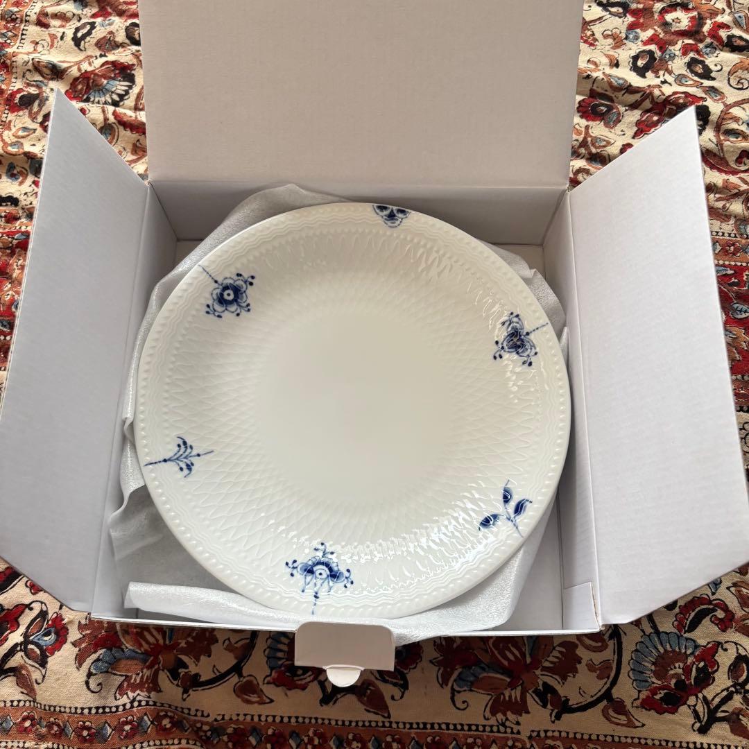   ブルーパルメットブロッサム プレート2枚セット