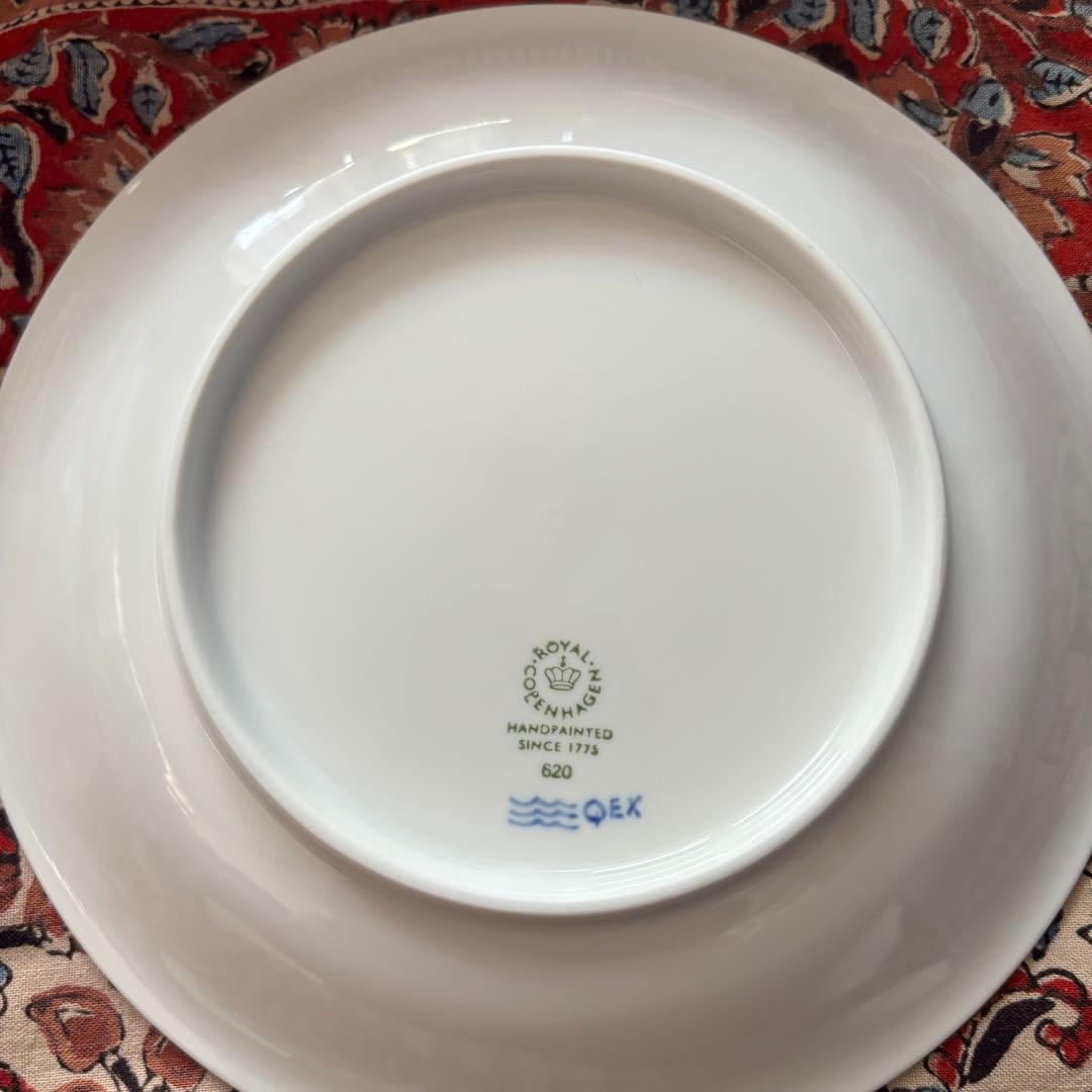   ブルーパルメットブロッサム プレート2枚セット