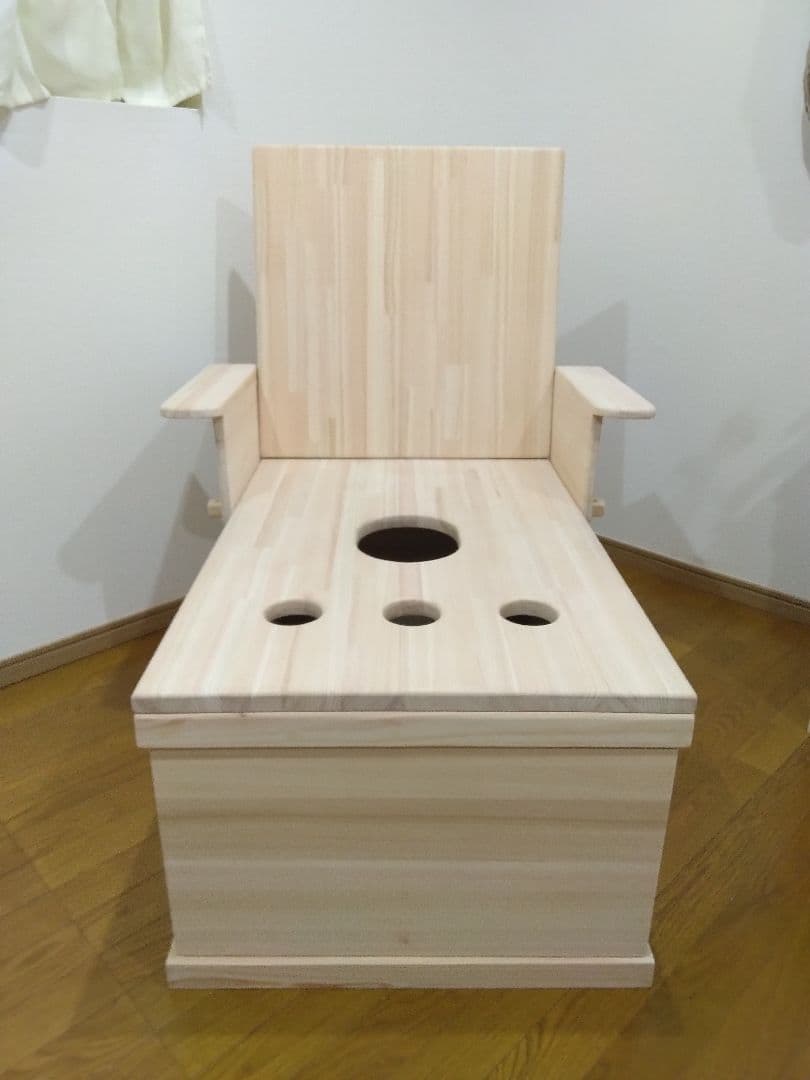 まるページ①　ワイド型よもぎ蒸し専用椅子　オーダーメイド 発送分担