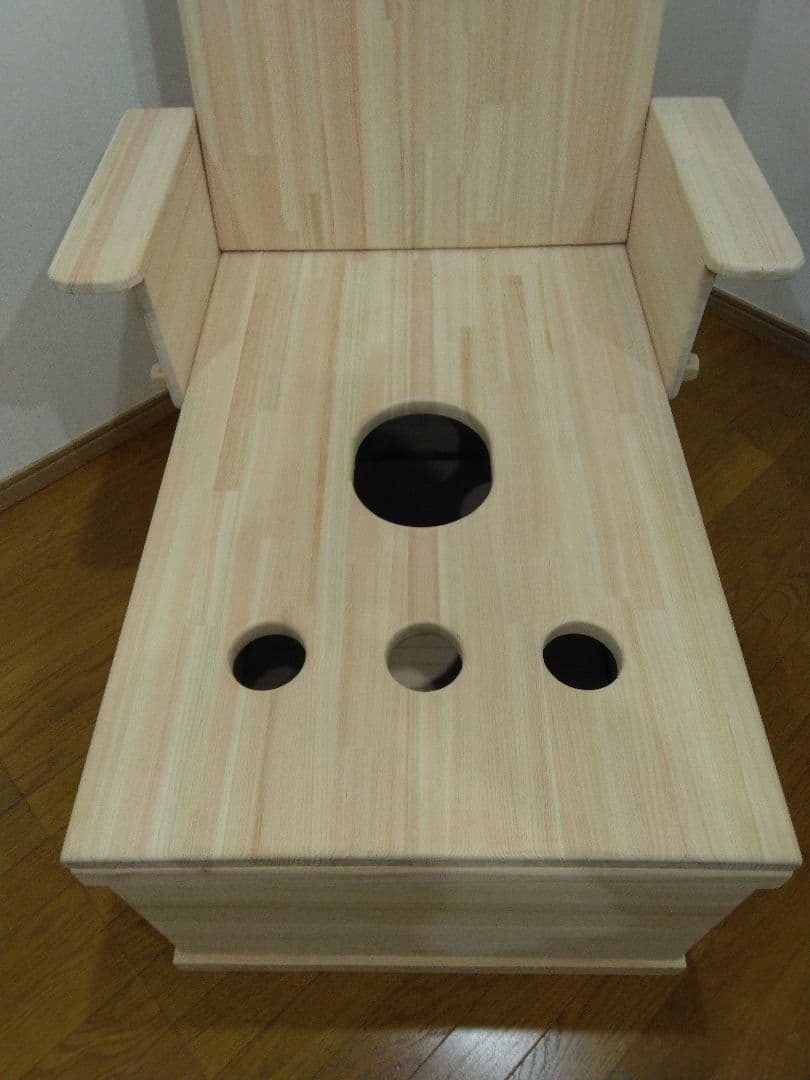 まるページ①　ワイド型よもぎ蒸し専用椅子　オーダーメイド 発送分担