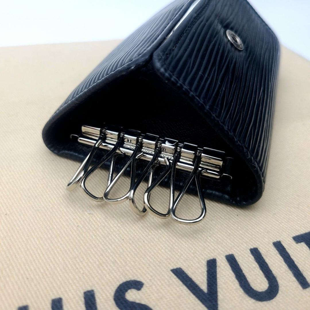 美品 ルイヴィトン エピ キーケース ミュルティクレ6 ノワール 黒 鍵