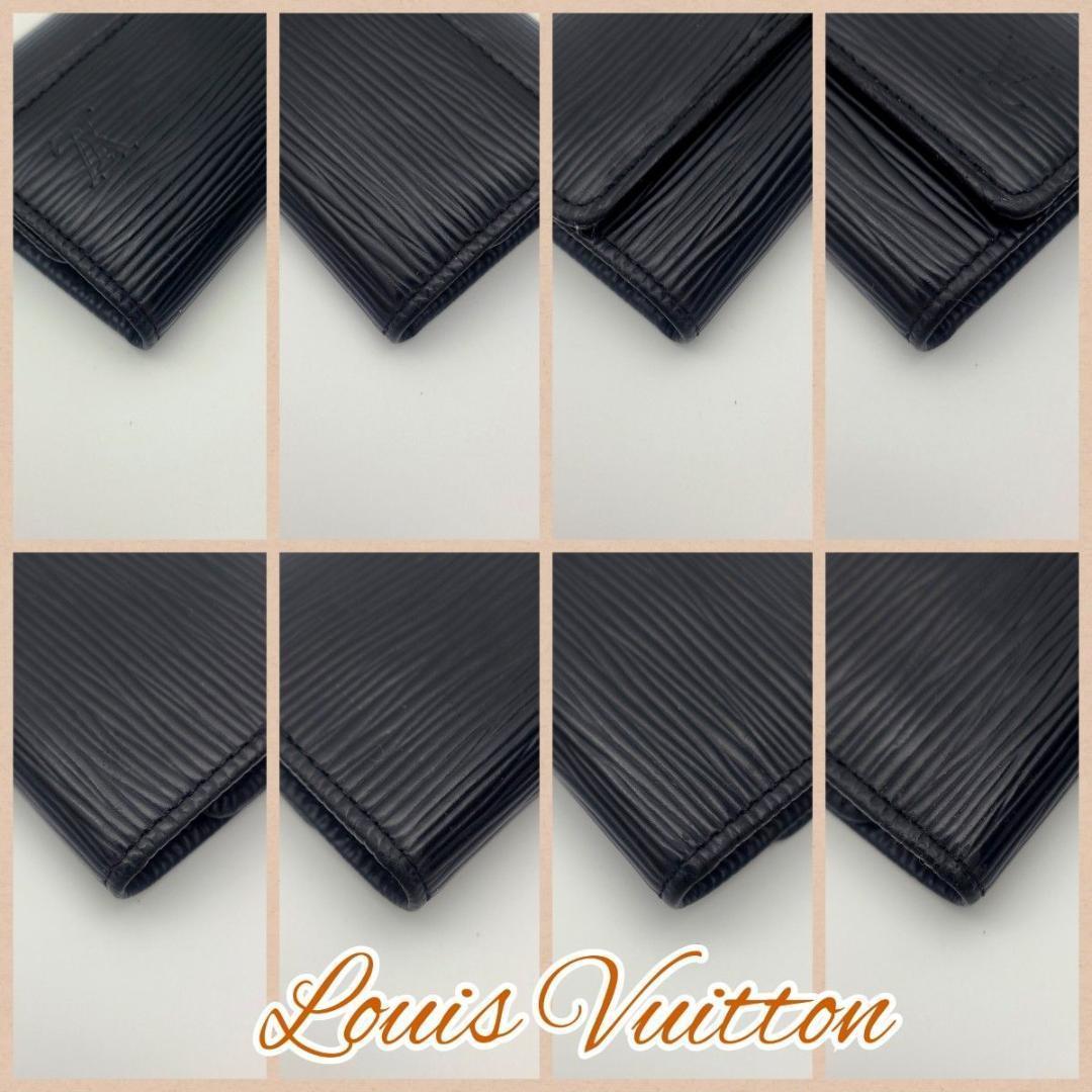 美品 ルイヴィトン エピ キーケース ミュルティクレ6 ノワール 黒 鍵