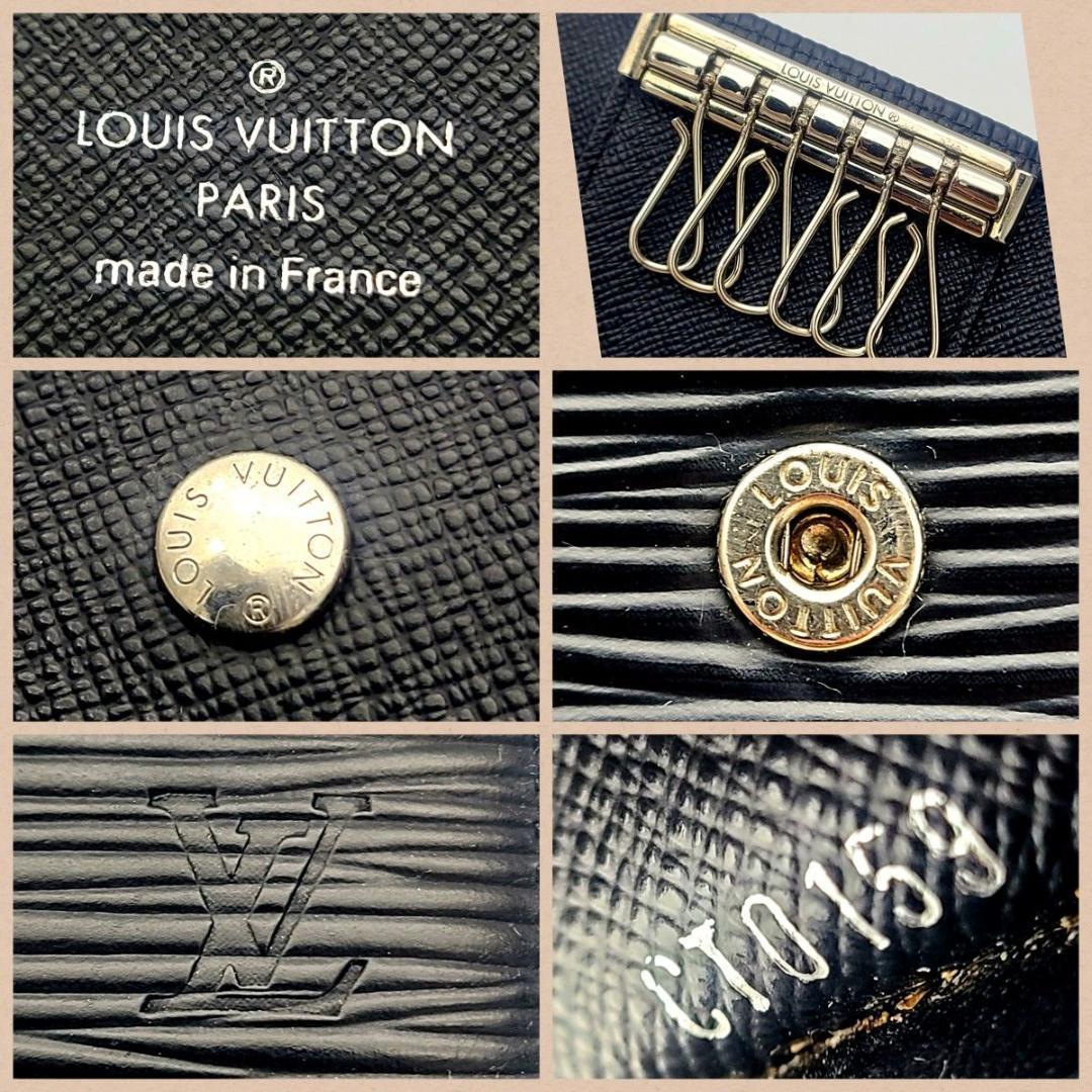 美品 ルイヴィトン エピ キーケース ミュルティクレ6 ノワール 黒 鍵