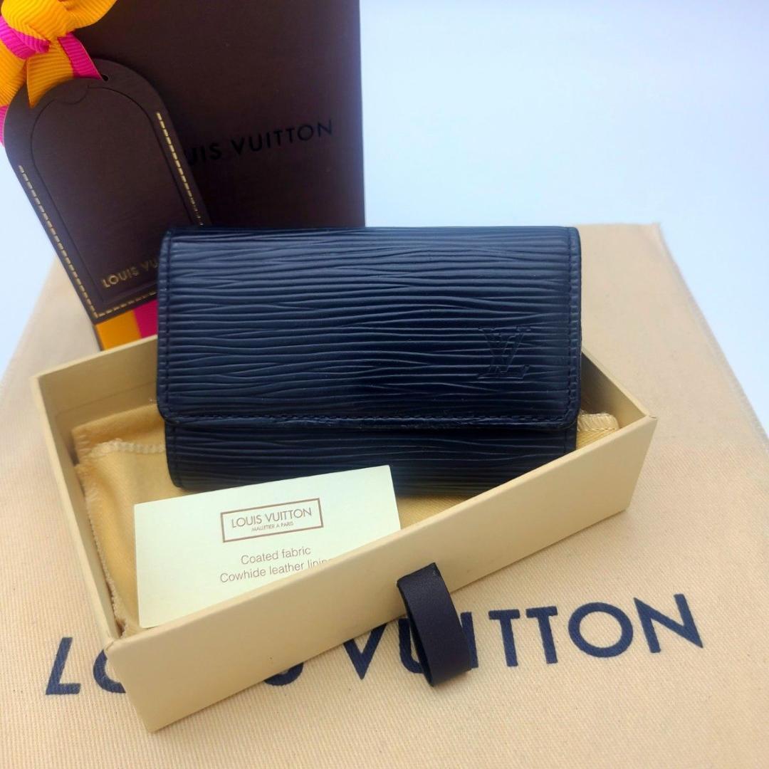 美品 ルイヴィトン エピ キーケース ミュルティクレ6 ノワール 黒 鍵