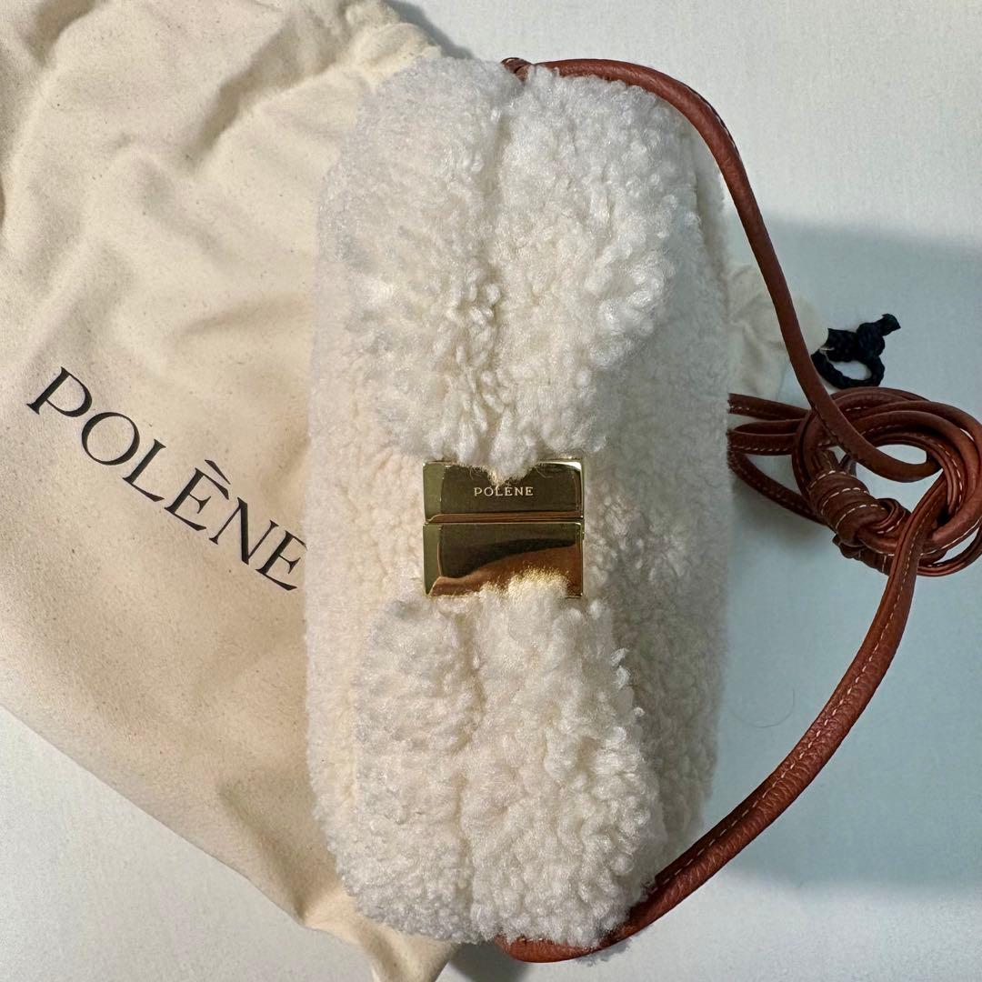 POLÈNE ポレーヌ Beri ブークレ エクリュ ショルダーバッグ