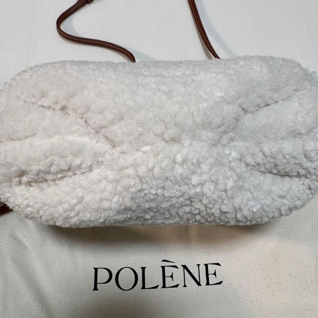 POLÈNE ポレーヌ Beri ブークレ エクリュ ショルダーバッグ