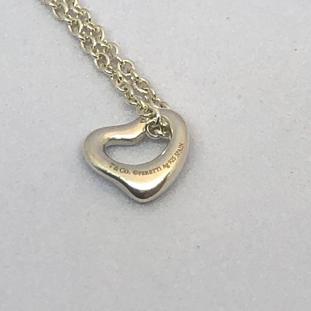 【美品‼︎】ティファニー オープンハート ネックレス オンライン限定 7mm