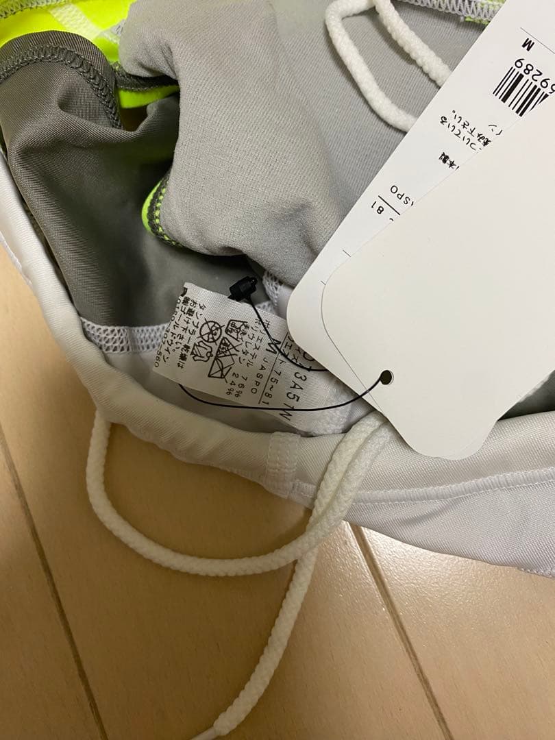 激レア新品未使用speedo 競泳水着 M グレー/イエロー