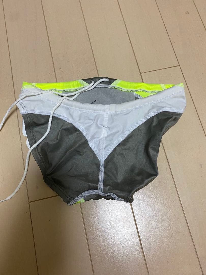 激レア新品未使用speedo 競泳水着 M グレー/イエロー