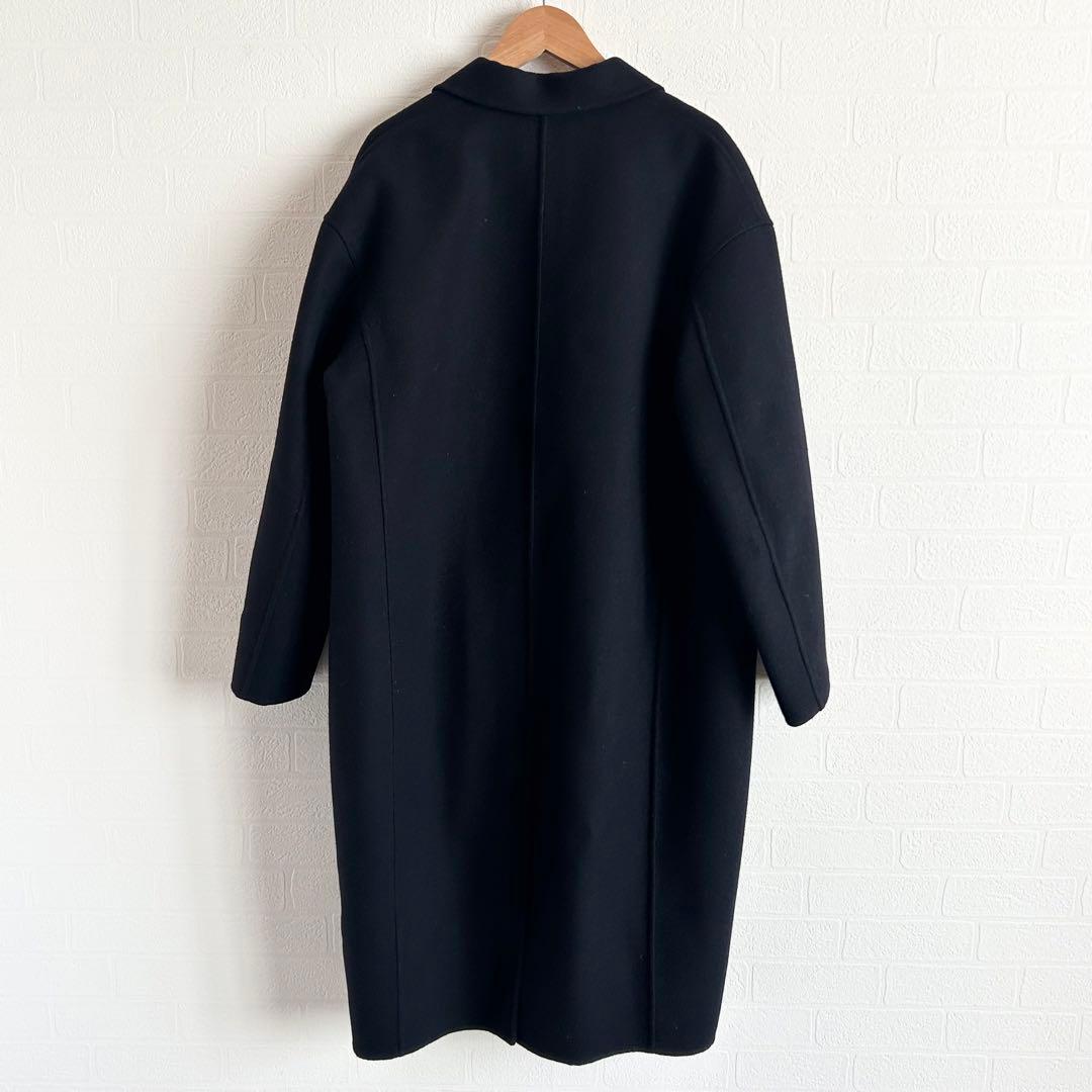 GALERIE VIE ライトメルトンチェスターコート　カシミヤ　ネイビー　34