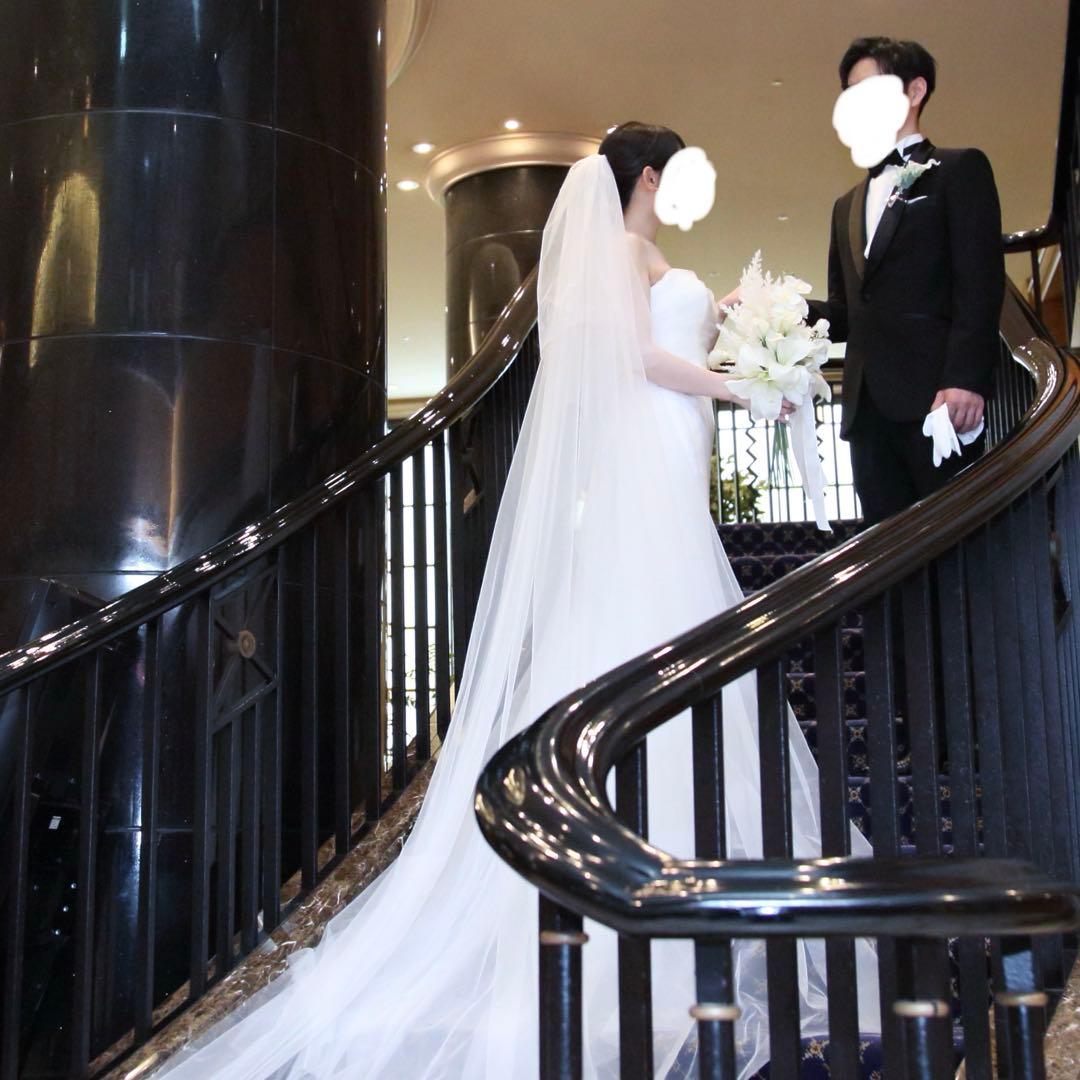 【限定値下げ中】2way ウェディングドレス（ベール付き）