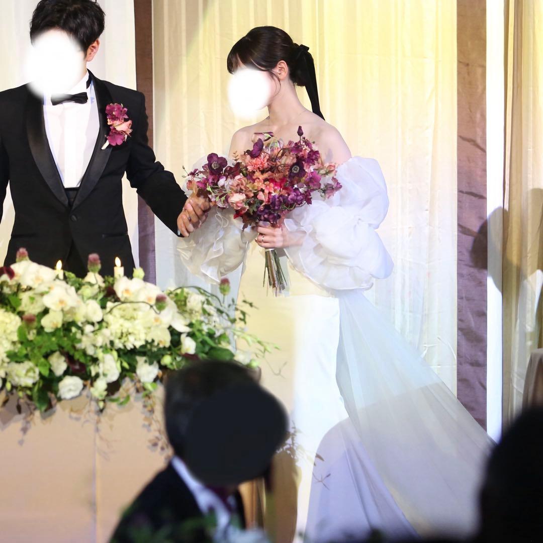 【限定値下げ中】2way ウェディングドレス（ベール付き）