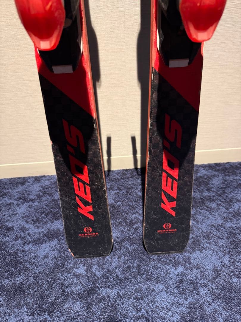 オガサカ KS-NV スキー板 バインディングチューンナップ済み160cm