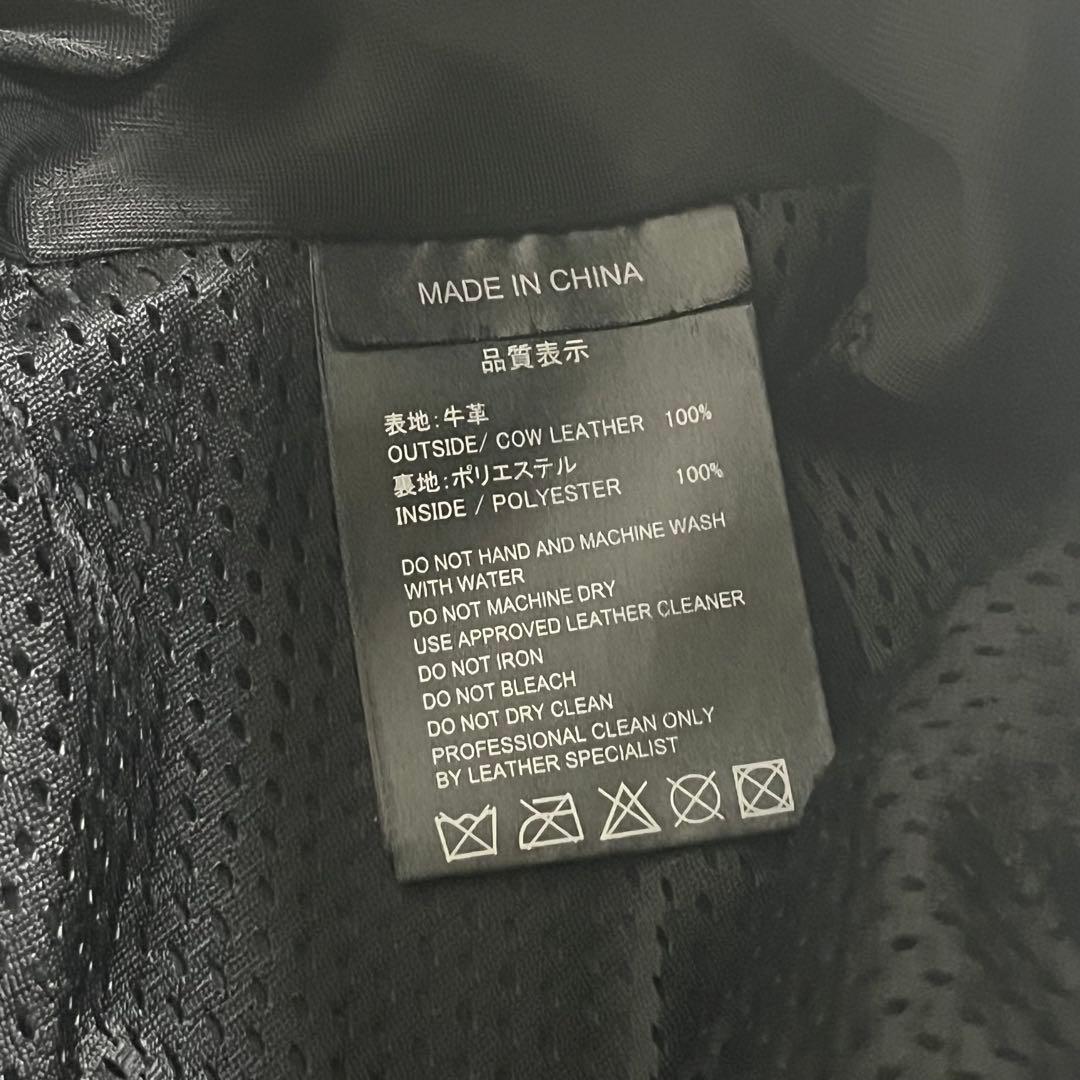 TAICHI バイクパンツ 黒 レザー・メッシュ 膝プロテクター付き　XXL