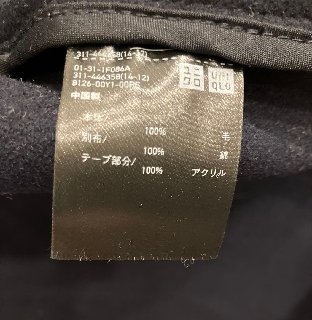 【未使用タグ付き】UNIQLO＋J メンズ　ダッフルコート　ネイビー　L
