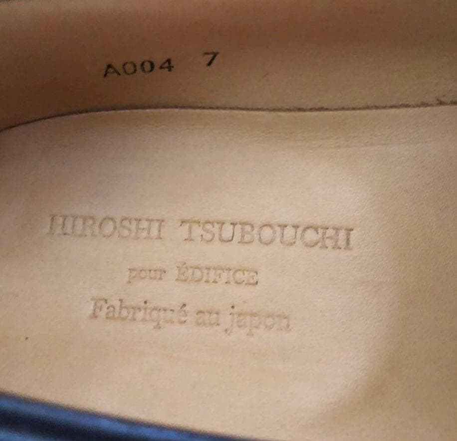 室内試着のみ ヒロシツボウチ EDFICE　デッキ　ローファー　WH