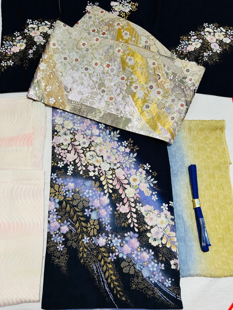 名門桐屋翠山　最高級辻ヶ花訪問着　5点セット　伊と幸正絹長襦袢　高級袋帯