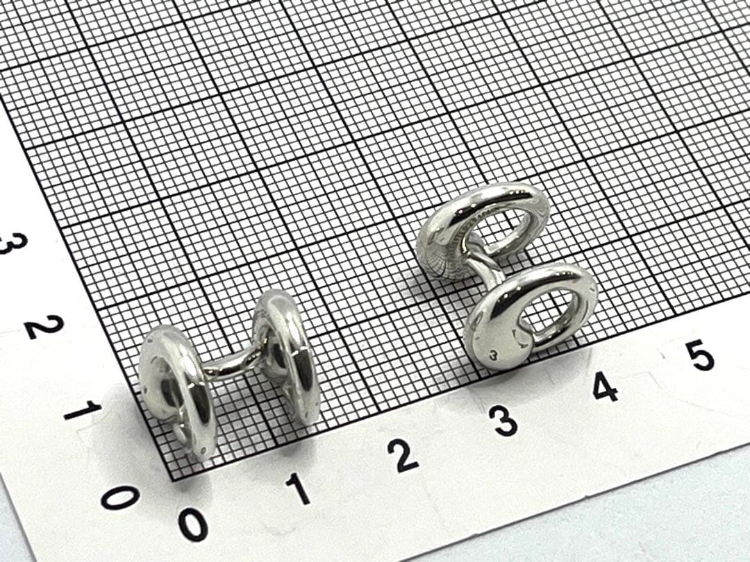 h584 希少　美品　ティファニー　エターナルサークル　カフス　シルバー　925