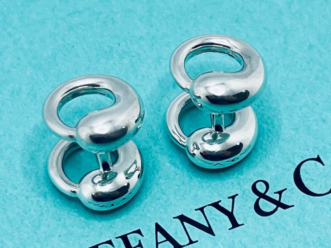 h584 希少　美品　ティファニー　エターナルサークル　カフス　シルバー　925