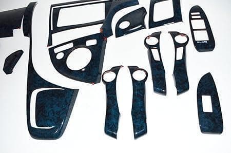 ZVW30系 プリウス 3D　インテリアパネル 19Pセット 黒木目調