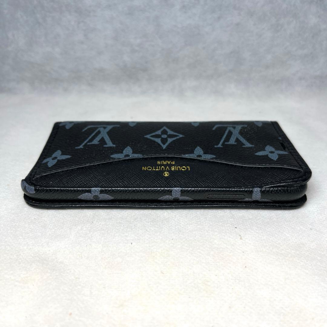 【使用感少なめ】LOUIS VUITTON iPhone X/Xs 手帳型ケース