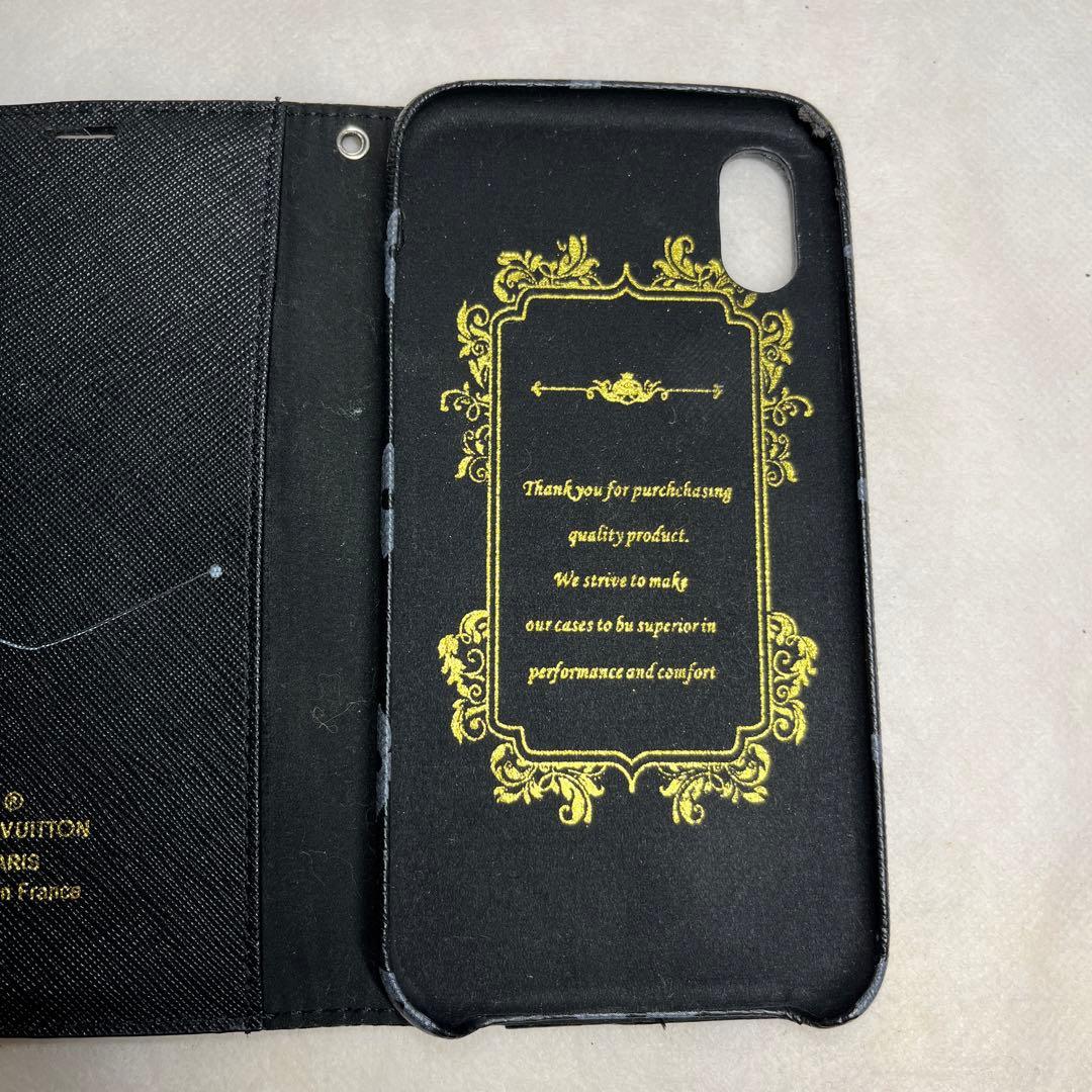 【使用感少なめ】LOUIS VUITTON iPhone X/Xs 手帳型ケース