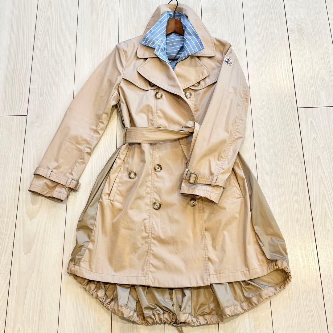 直営店購入　本物　モンクレール　レディース　デザイントレンチコート　1