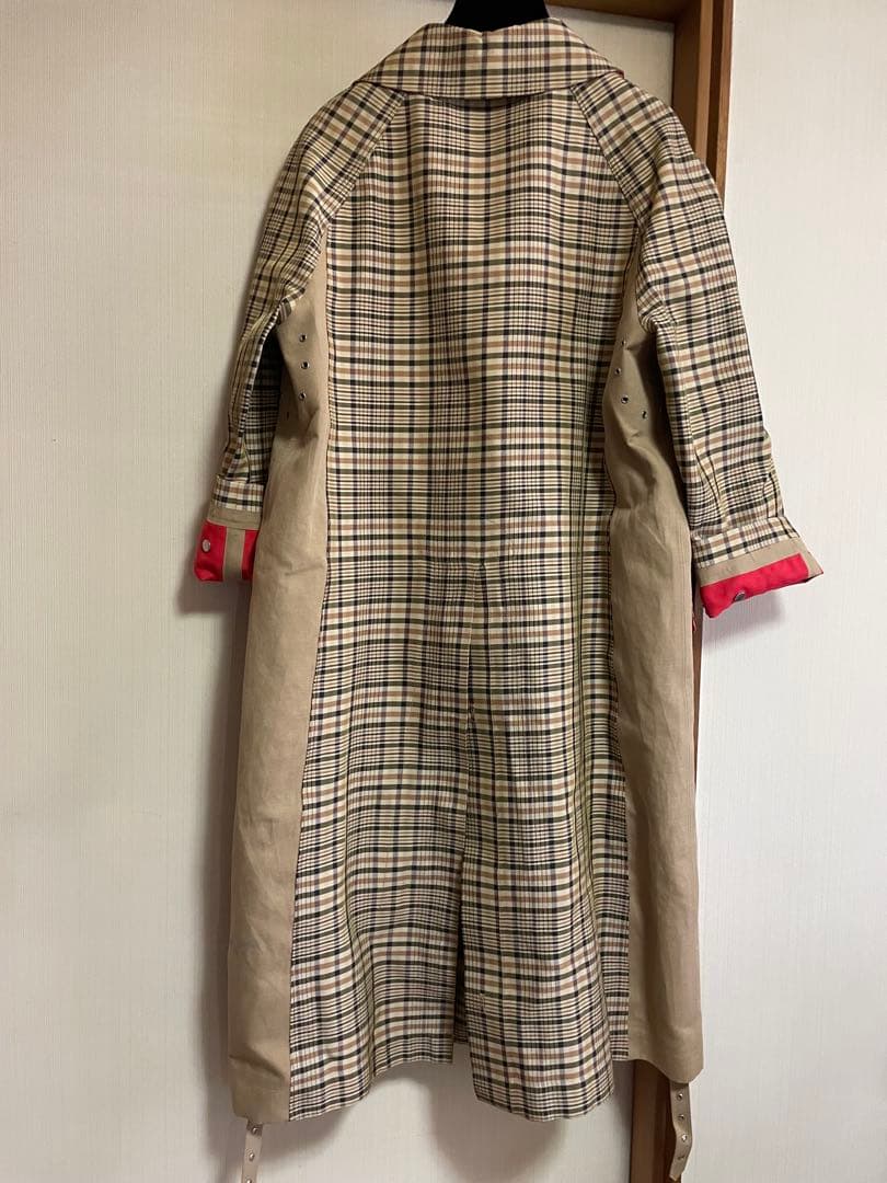 セリーヌ CÉLINE チェック柄トレンチコート36