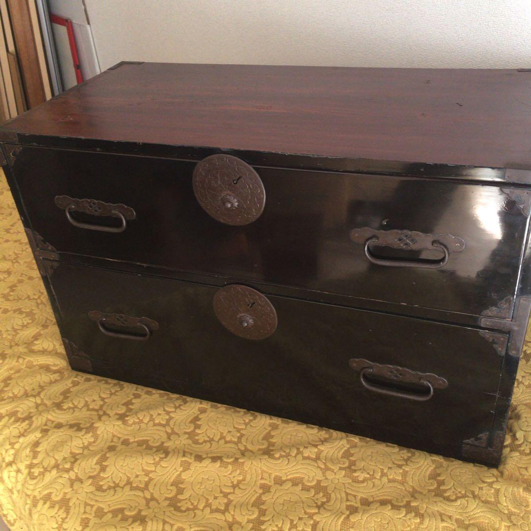 庄内箪笥 桜丸金具 時代箪笥 時代家具 古タンス 古家具 レトロ 和アンティーク