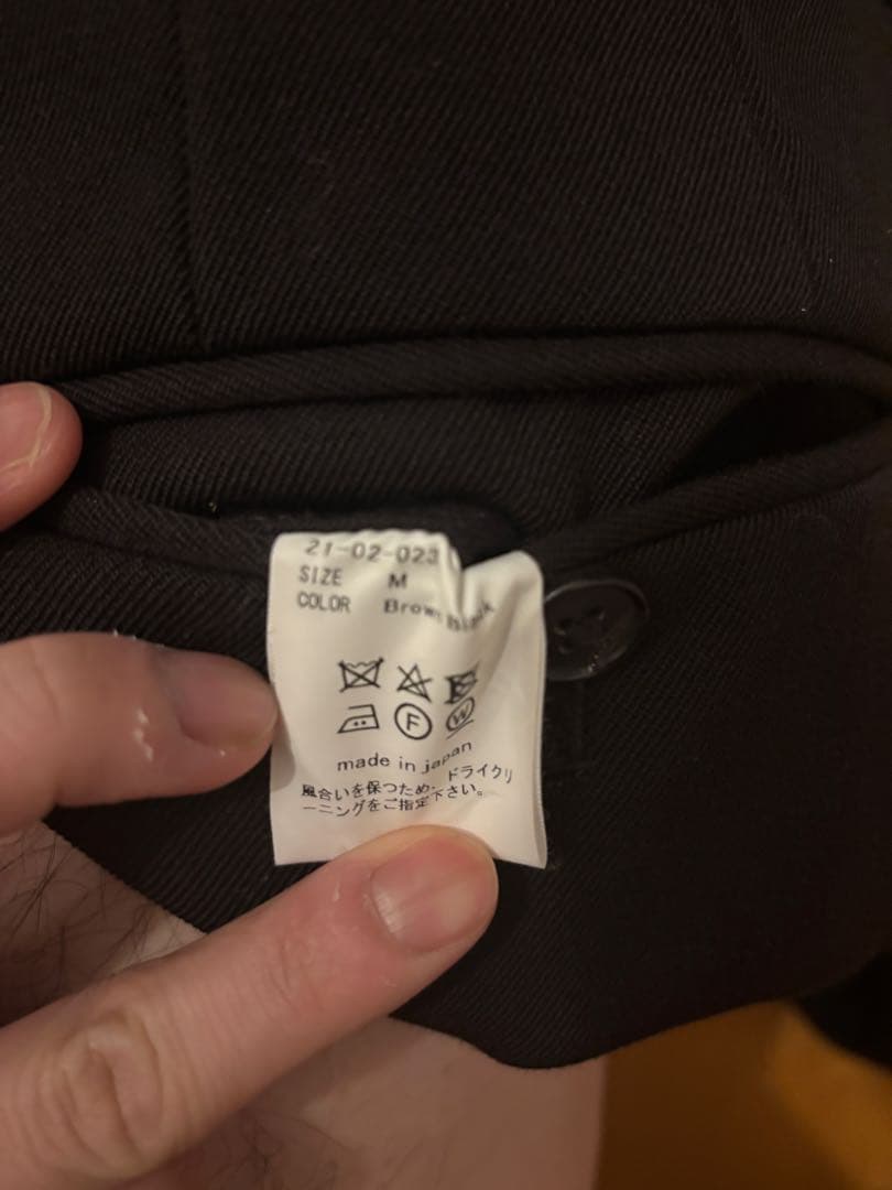 aubett 21aw ワンタック　スラックス