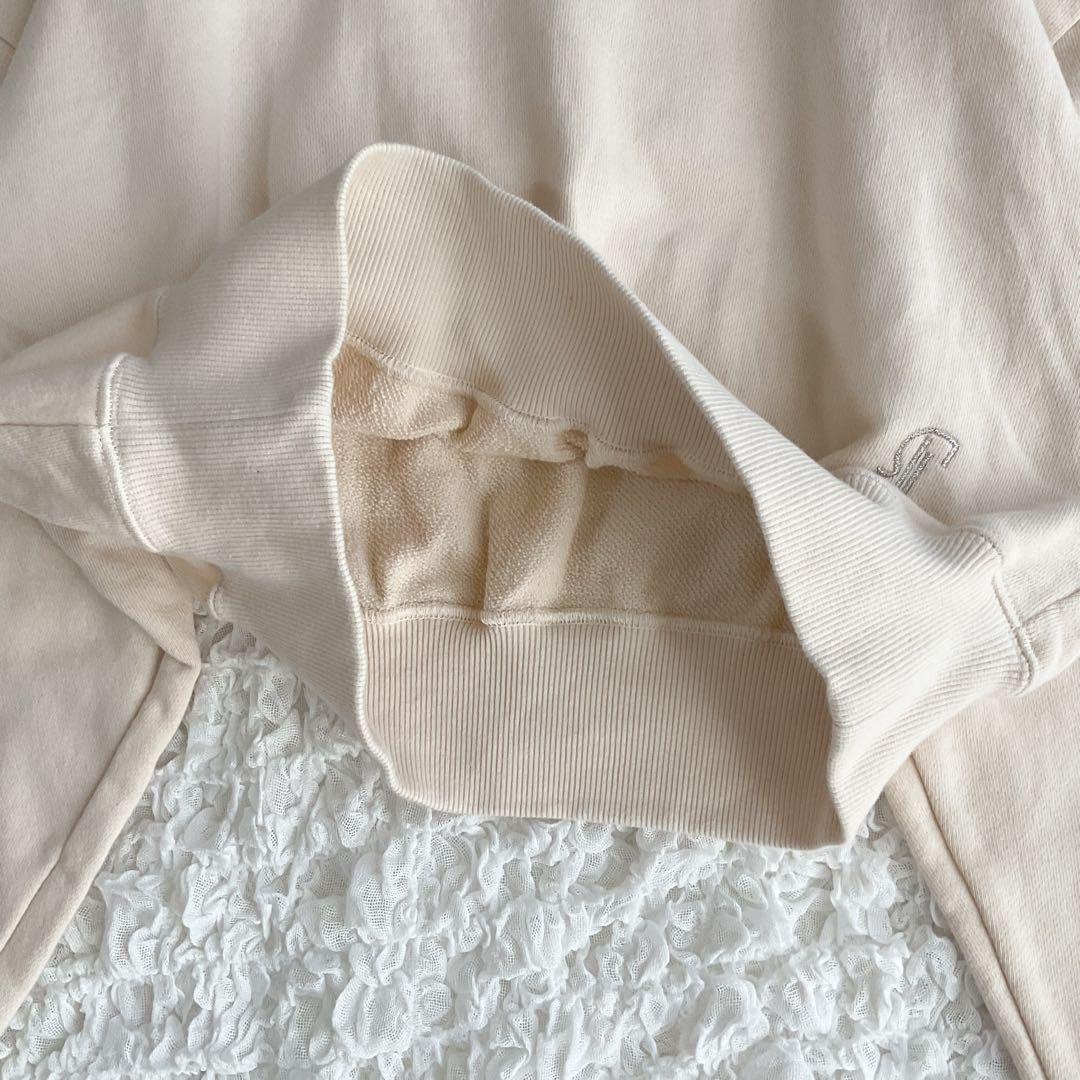 SKIN×EDIT.FOR LULU コラボ　クロップドスウェット ベージュ F