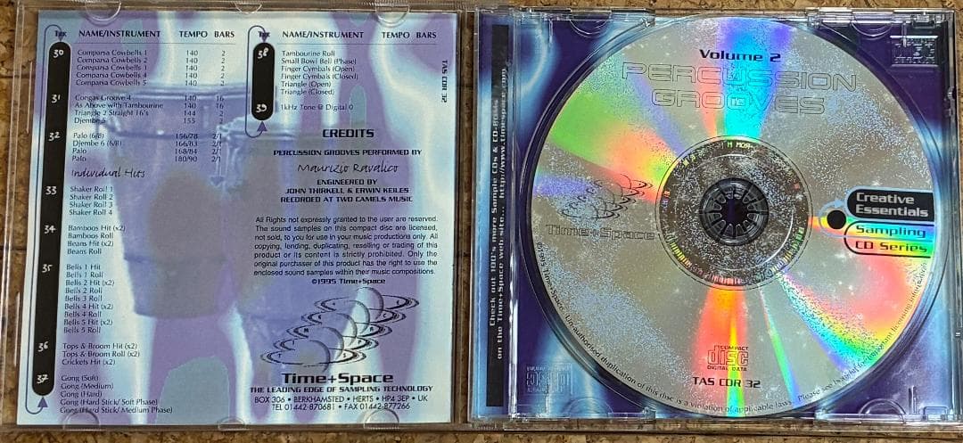 Time+Space サンプリングCD 8枚セット DTM サンプルパック