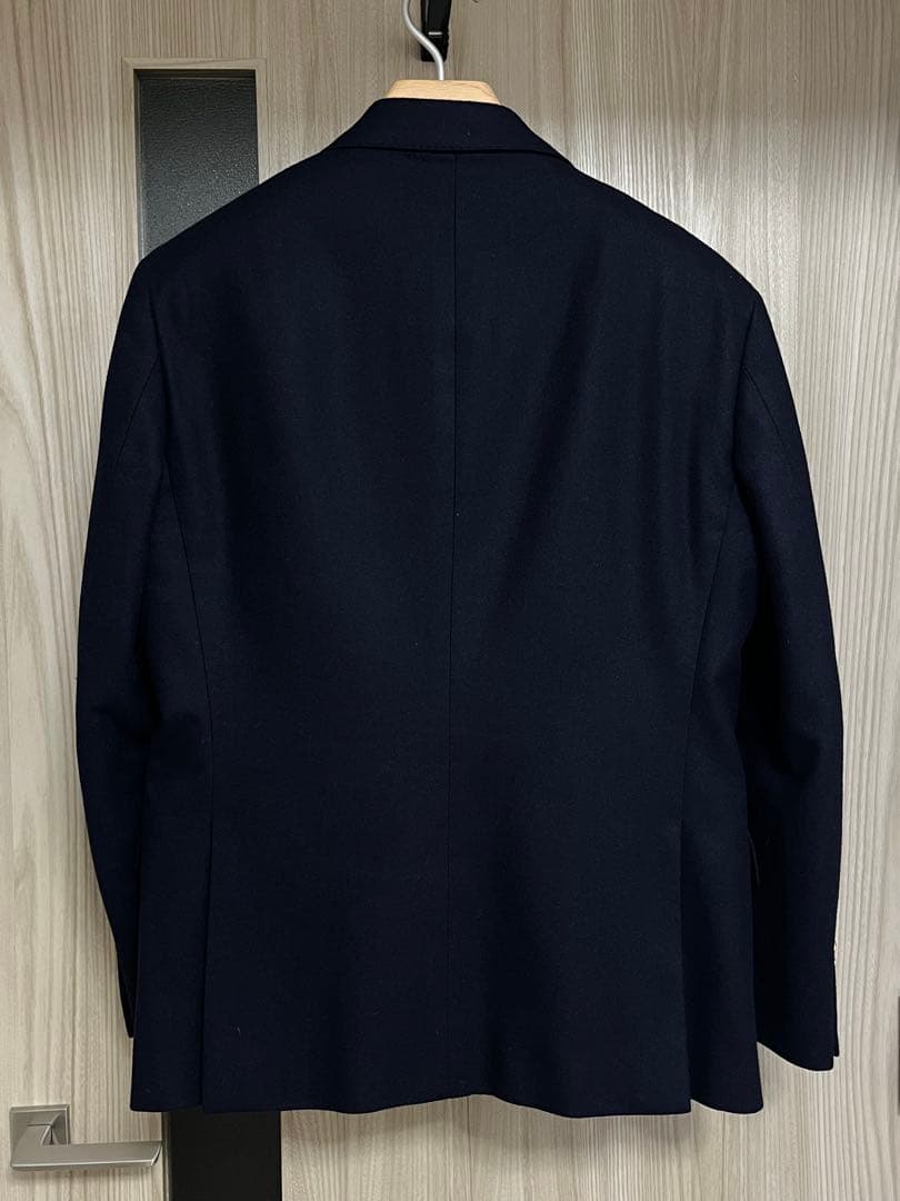 ポロラルフローレン　ダブル　紺ブレザー　40Sサイズ　Lサイズ　フランネル