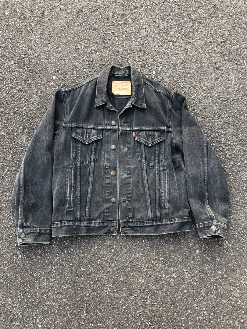 90s リーバイス 70503 08 ユーロ デニムジャケット ブラック M
