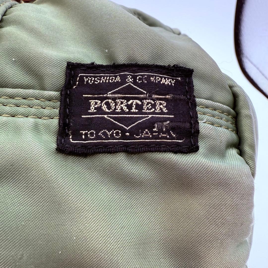 激レア廃盤　PORTER タンカー ハンドバッグ ミニボストン セージグリーン