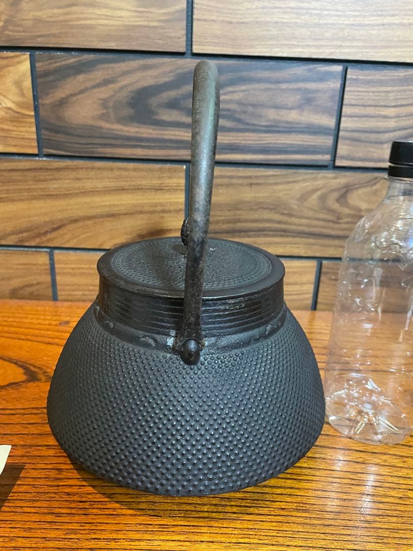 Surf　南部鉄器　鉄瓶　照光堂　あられ　雷紋　1.5L 茶道　茶道具