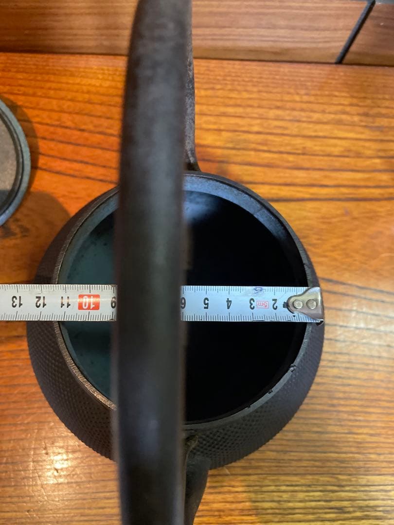 Surf　南部鉄器　鉄瓶　照光堂　あられ　雷紋　1.5L 茶道　茶道具