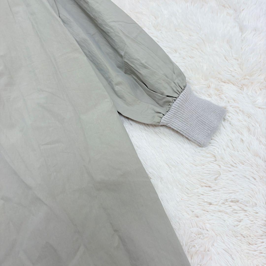 美品✨24SS✨ビアズリー　ニットコンビワンピース カーキ　ロングワンピース